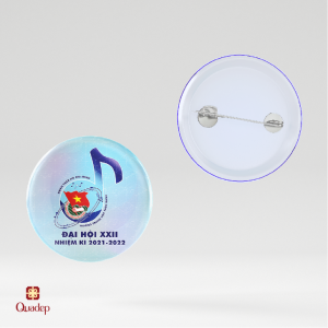 Huy hiệu nhựa tròn