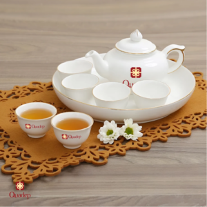 Bộ ấm trà in logo