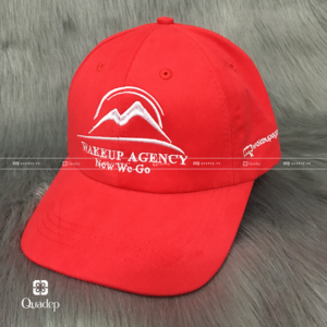 Nón lưỡi trai quảng cáo Wakeup Agency - nón kaki Quadep