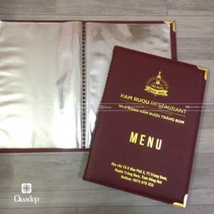 Bìa menu da nhà hàng hầm rượu (2)