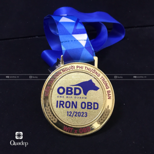 Alternative view of Huy chương kim loại Iron OBD - Huy chương vàng Quadep