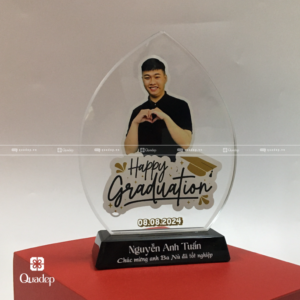 Trophy Lưu Niệm In Hình Mừng Tốt Nghiệp