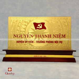 bảng chức vụ để bàn