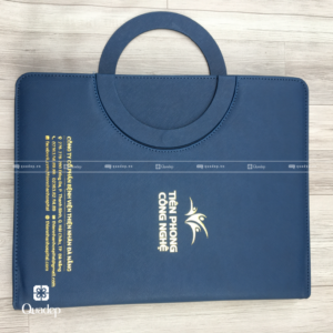 Bìa da in logo Thiện Nhan