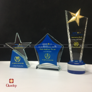 Cúp Lưu Niệm In Logo Công Ty Bảo Việt Nhân Thọ