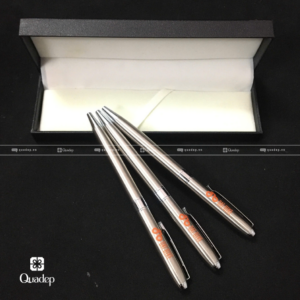 bút màu bạc in logo mực xanh (1)