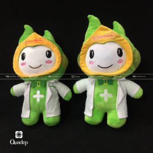 Gấu bông thêu logo Achaupharm