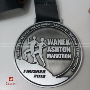 Alternative view of Huy chương đúc chạy bộ CMRC - Huy chương kim loại Quadep