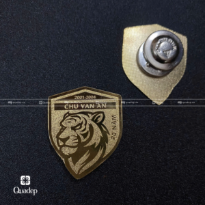 Huy Hiệu Đồng Mạ Vàng Ăn Mòn Trường Chu Văn An