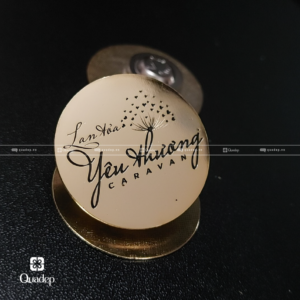 Alternative view of Huy Hiệu Đồng Mạ Vàng Ăn Mòn Sơn Màu