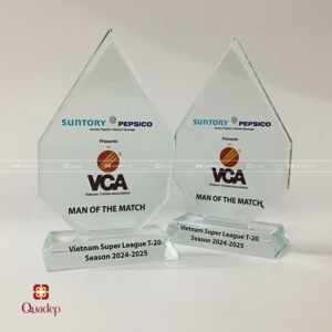 Kỷ Niệm Chương Thủy Tinh Công Ty SUNTORY PEPSICO