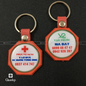 Móc Khóa Cao Su Phôi Sẵn In Theo Yêu Cầu