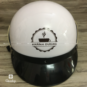 mũ bảo hiểm nửa đầu phối da thêu logo (1)