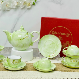 Bộ Ấm Trà In Logo Bát Tràng