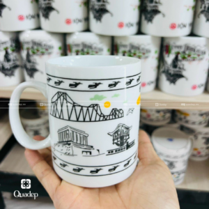 Alternative view of Ly Sứ In - Ly Bát Tràng In Hình