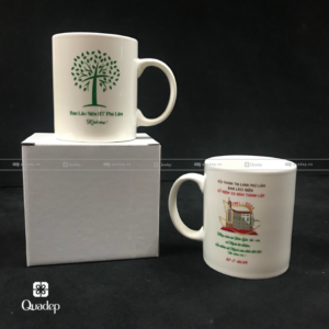 Ly Sứ Trắng Thường In Hình