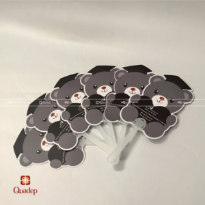 Alternative view of Quạt Giấy Cán Nhựa In Hình