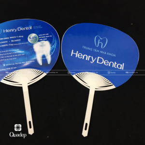Quạt Nhựa Nan Hoa Quảng Cáo Nha Khoa