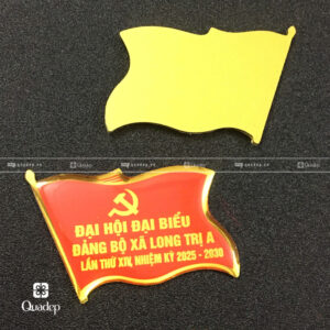 Alternative view of Huy Hiệu Đại Biểu Sơn Vàng