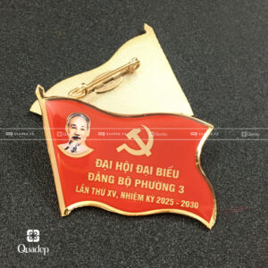 Huy Hiệu Cài Áo Đại Hội Đại Biểu Đảng Bộ