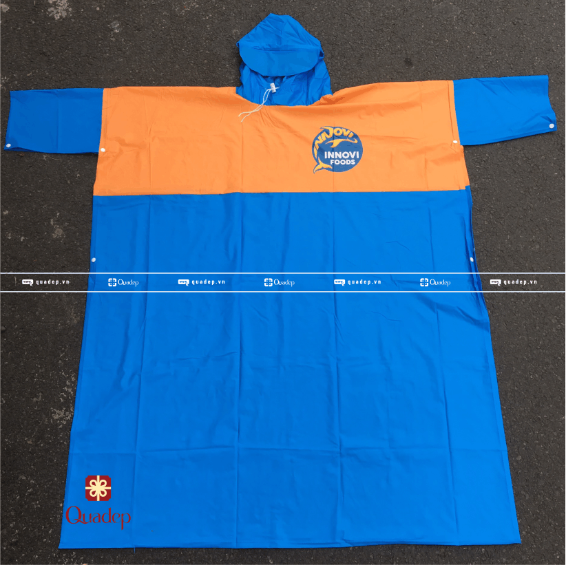 áo mưa nhựa cánh dơi phối màu quadep