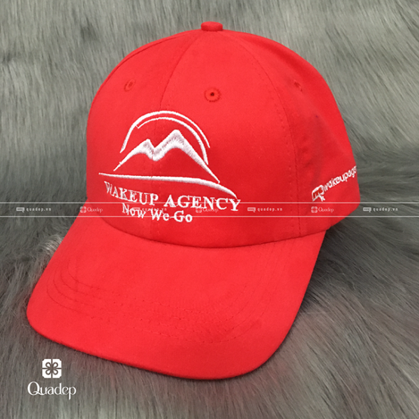 Nón lưỡi trai quảng cáo Wakeup Agency - nón kaki Quadep