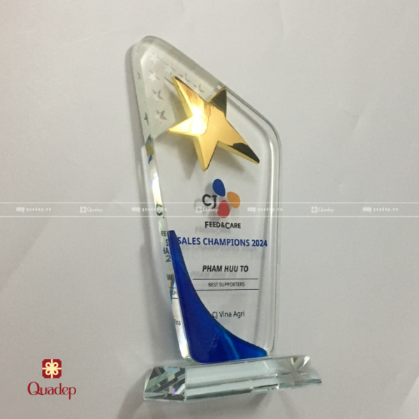 Cúp Lưu Niệm In Logo Công Ty CJ FEED & CARE - Ảnh 3