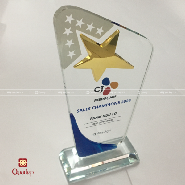 Cúp Lưu Niệm In Logo Công Ty CJ FEED & CARE - Ảnh 4