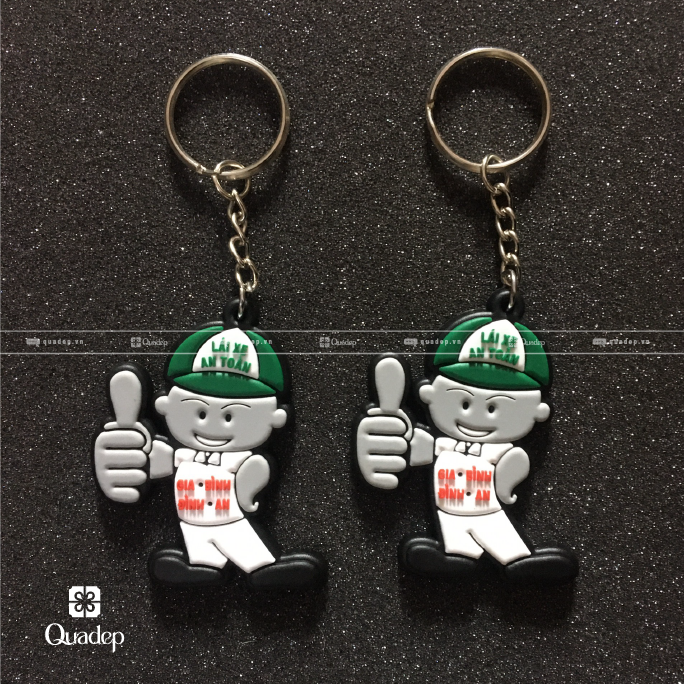 Móc Khóa Cao Su Làm Theo Yêu Cầu