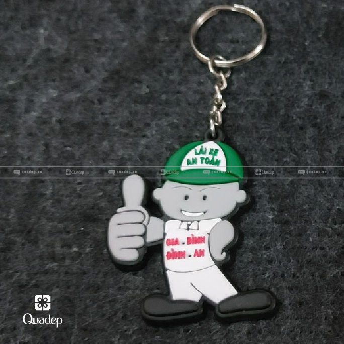 Móc Khóa Cao Su Làm Theo Yêu Cầu - Ảnh 2