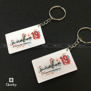 Alternative view of Móc Khóa Mica Giá Rẻ In Theo Yêu Cầu