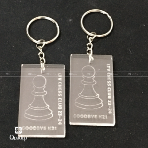 Alternative view of Móc Khóa Mica Khắc Laser