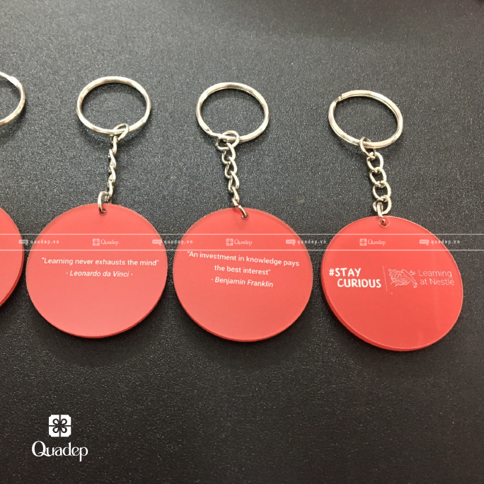 Móc Khóa Mica Quà Tặng Công Ty Nestlé - Ảnh 2