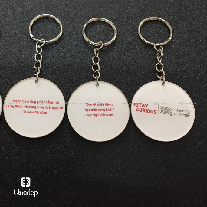 Móc Khóa Mica Quà Tặng Công Ty Nestlé