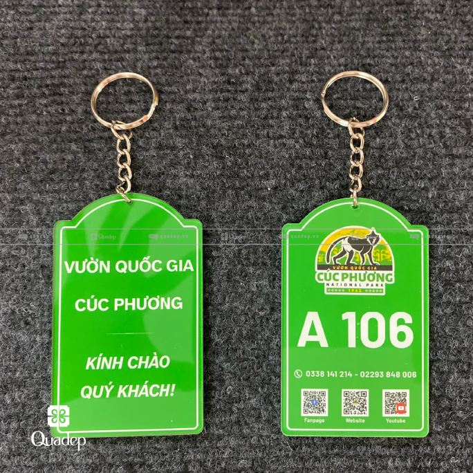 Móc Khóa Mica-Thẻ Phòng Mica Vườn Quốc Gia Cúc Phương