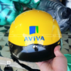 mũ bảo hiểm nửa đầu màu vàng
