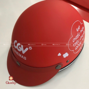 mũ bảo hiểm quảng cáo