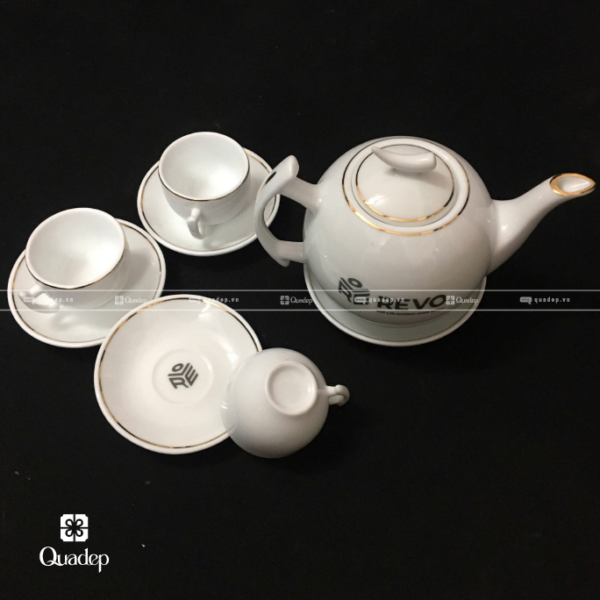 Bộ Ấm Trà In Logo REVO - Ảnh 2