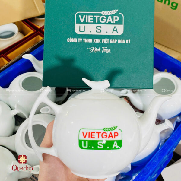 Bộ Ấm Trà In Logo VietGap - Ảnh 3