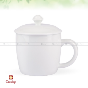 Ly Sứ Trắng Có Nắp 2