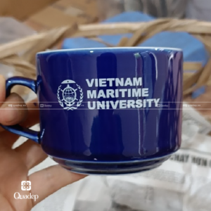 Ly Sứ Màu In Logo VIETNAM MARTIME UNIVERSITY