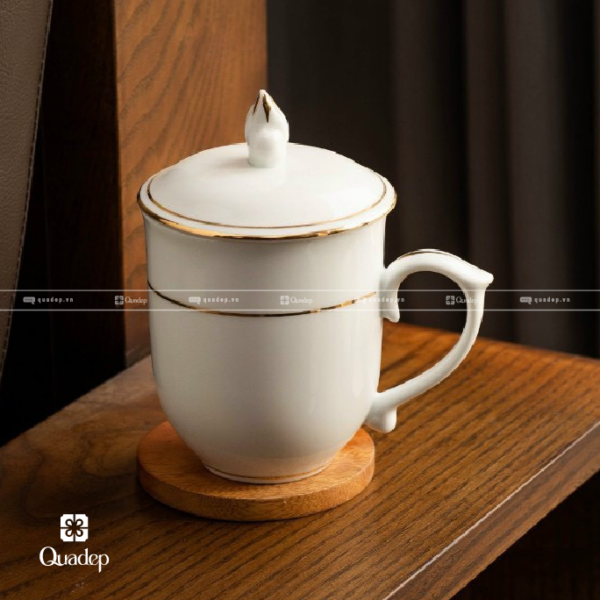 Ly Sứ Bát Tràng Viền Vàng 4