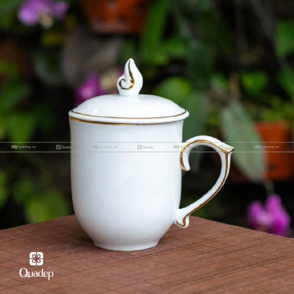 Ly Sứ Bát Tràng Viền Vàng 4 - Ảnh 5