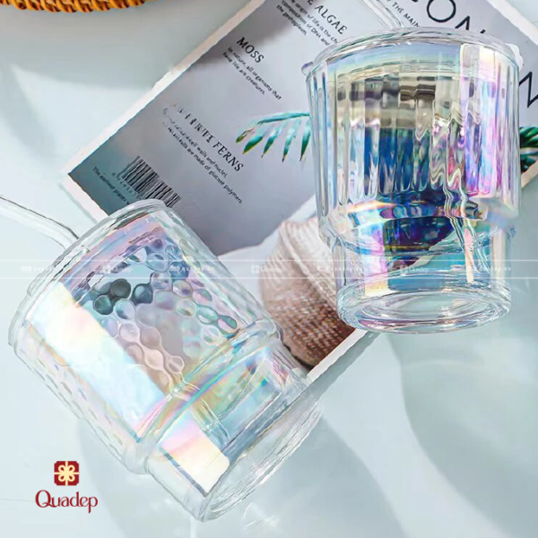 Ly Thủy Tinh Màu Cầu Vòng - Ảnh 2