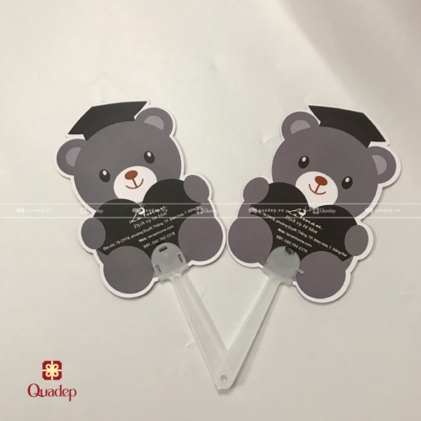 Quạt Giấy Cán Nhựa In Hình - Ảnh 3