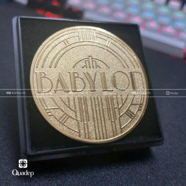 Đồng Xu Đúc Chìm Nổi Mạ Vàng Babylon