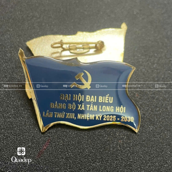 Huy Hiệu Đảng Bộ Đồng Ăn Mòn Mạ Vàng - Ảnh 2