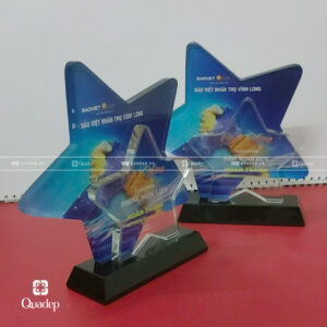 Alternative view of Kỷ Niệm Chương Pha Lê Ngôi Sao Ghép