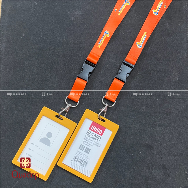 Bộ Dây Đeo Thẻ In Logo Kèm Bao Thẻ Nhựa - Ảnh 2