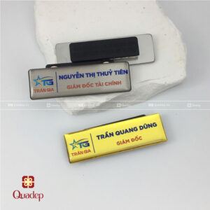 Bảng Tên Nhân Viên Cài Áo Công Ty Trần Gia